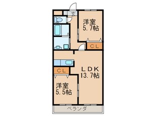 秋桜館の物件間取画像